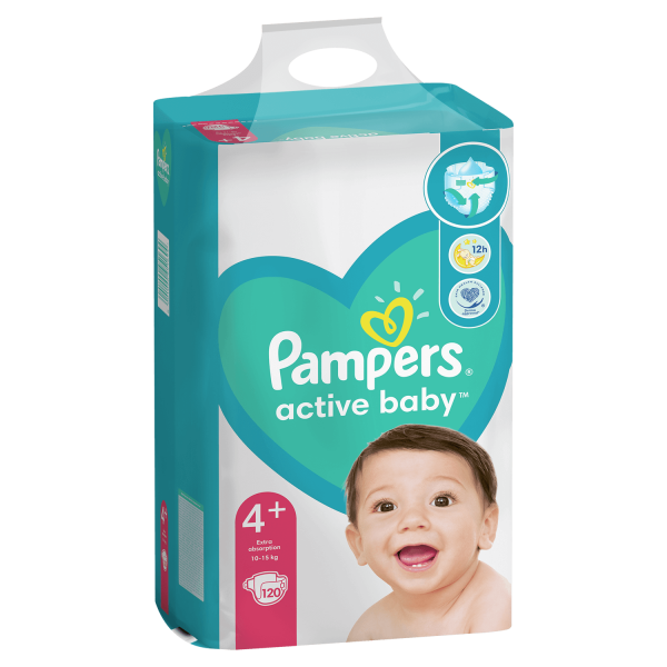 Pampers pelene MB 4+ maxi plus 10-15kg 120kom 