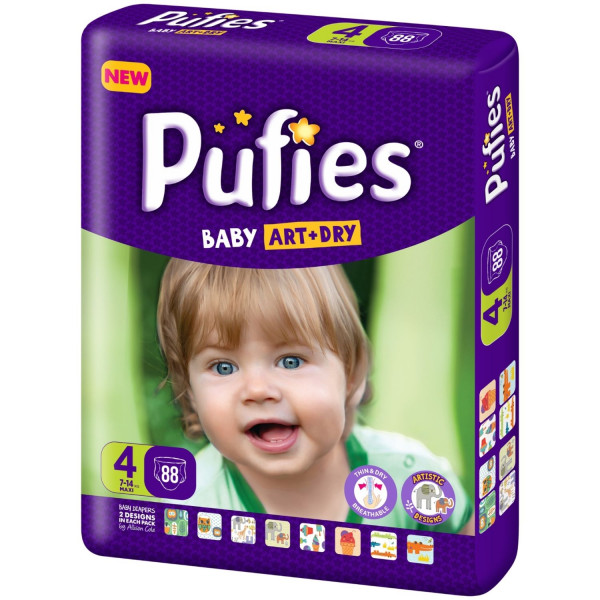 Pufies pelene baby art BP 4 maxi 7-14kg 88kom