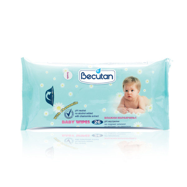 Becutan baby vlažne maramice 26 kom