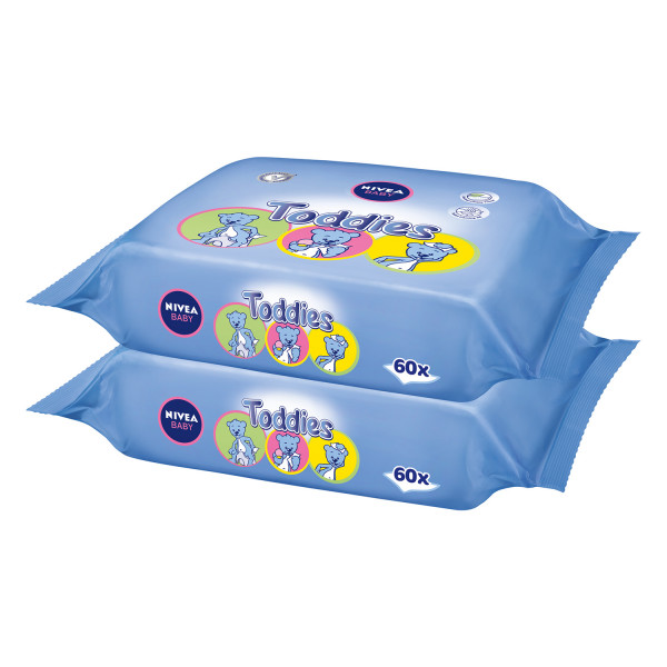Nivea baby vlažne maramice Toddies 2x60kom