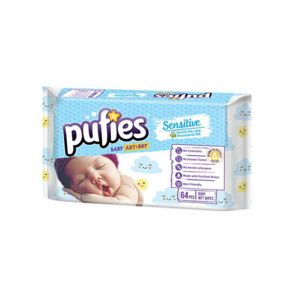 Pufies baby vlažne maramice sensitive 64kom