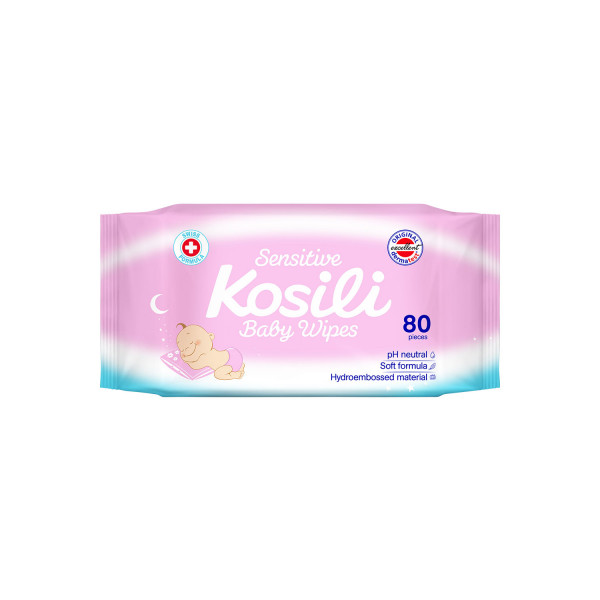 Kosili baby vlažne maramice roze 80kom 