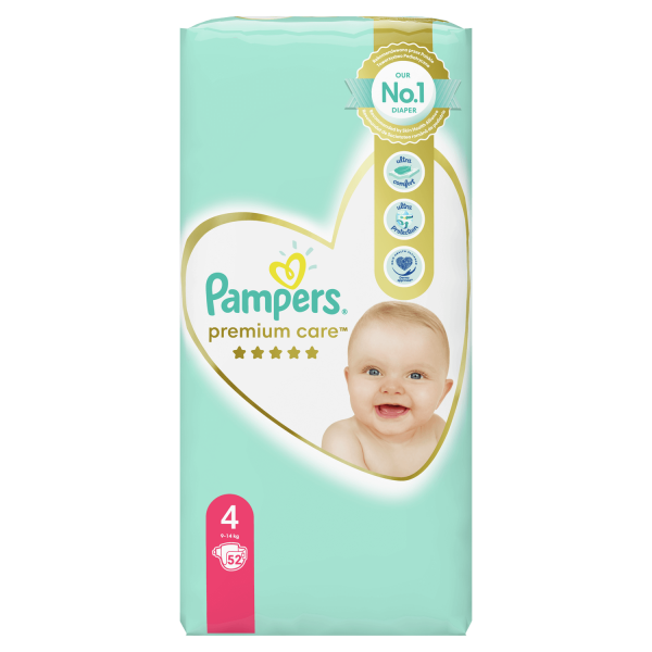 Pampers pelene premium VP 4 maxi 9-14kg 52kom 