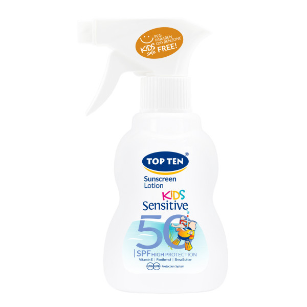 Top ten kids sens.losion za sun.sprej SPF50 200ml 