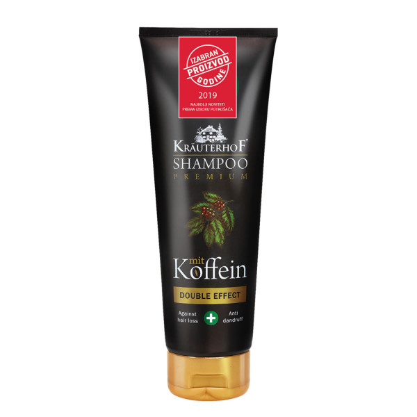 Krauterhof šampon kofein - double effect 250ml 