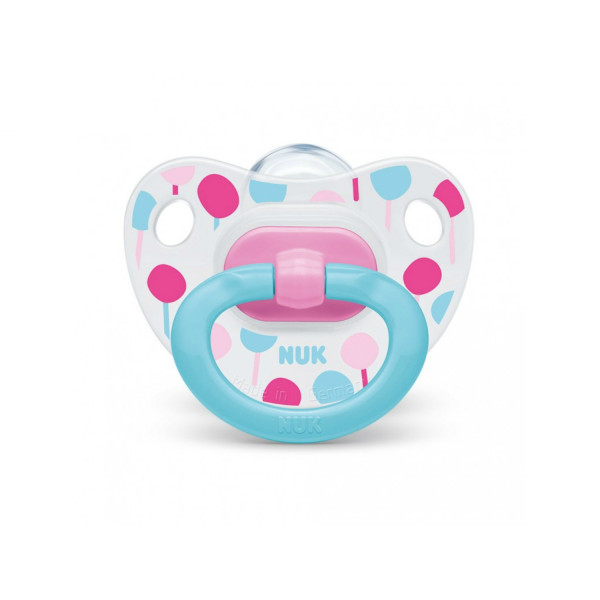 Nuk laža silikon Happy days, 6-18m new