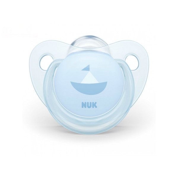 Nuk laža silikon Baby blue, 0-6m new 