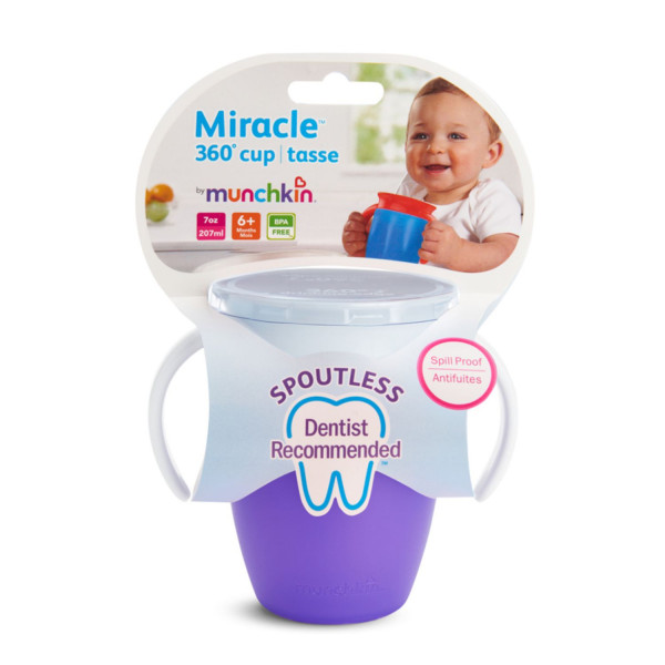 Munchkin čaša sa ručkama Miracle 360, 207ml, 6m+