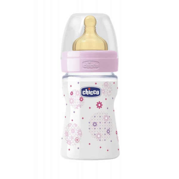 Chicco PP flašica Giotto 150 ml kauč. devoj. 0m+ 