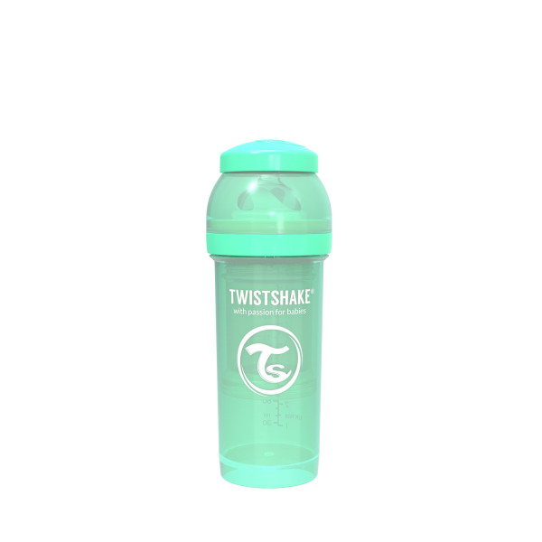 TS flašica anti-colic 260ml pastelna zelena