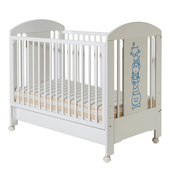 Bambino krevetac Lolek,belo-plavi,drugari,sa fio