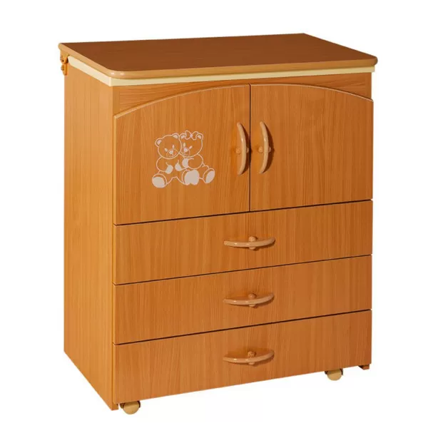 Bambino komoda Teddy, natur, bez kadice 
