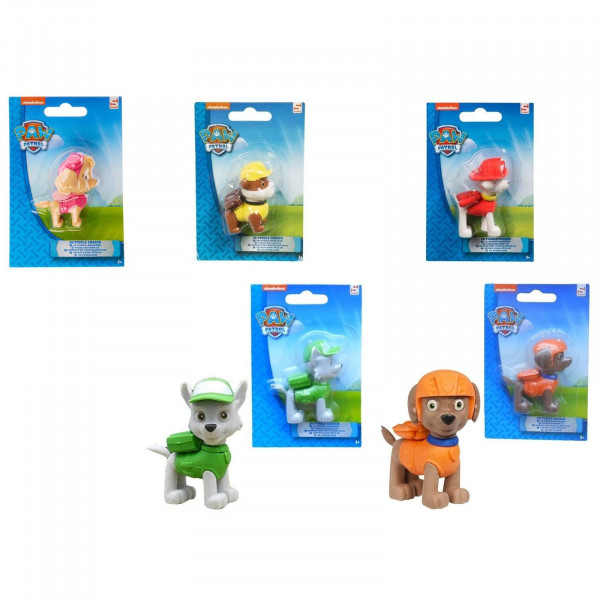 Paw Patrol Eraser figura12x8x3cm 6ass