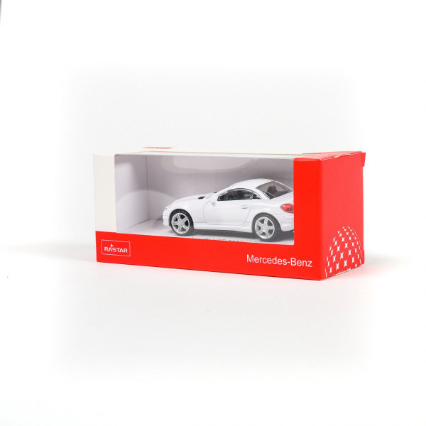 Rastar automobil Mercedes SLK 1:43 - bela 