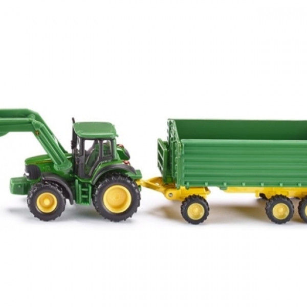 Traktor sa bagerom i prikolicom 