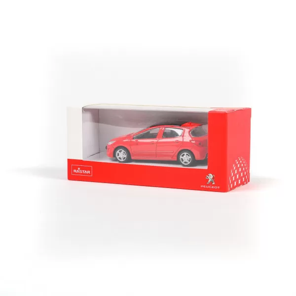 Rastar automobil Peugeot 308 1:43 - crveno