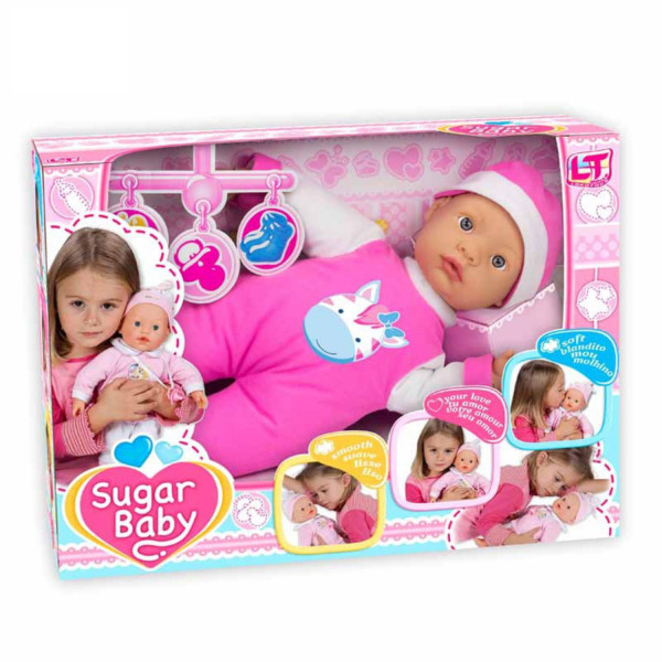 Loko toys,lutka beba u roze odelcetu,45 cm 