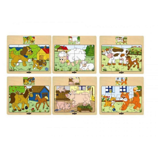 Puzzle 6 motiva, pakovanje od 12 komada 