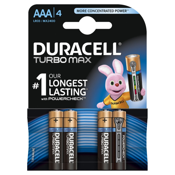 Duracell Turbo AAA 4kom 