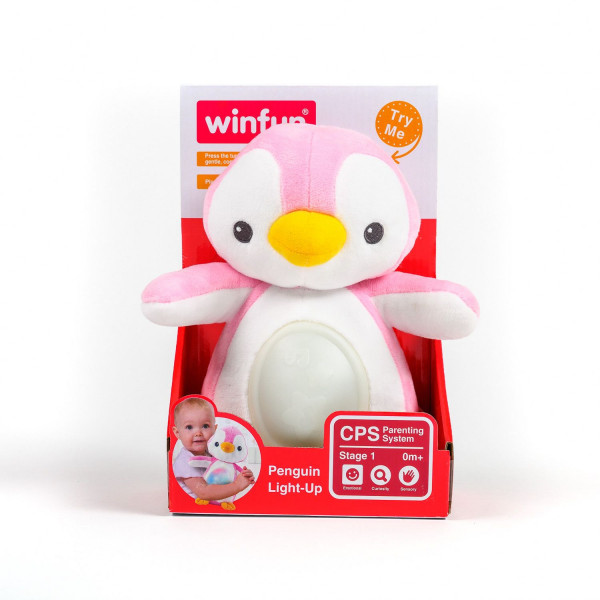 Win Fun igračka Svetleći pingvin roze 