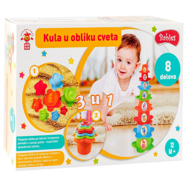 Set za bebe kula od cveca 3 u 1 