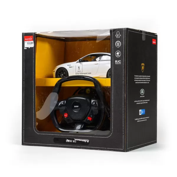 Rastar RC BMW M3 sa volanom 1:14 - crn, bel