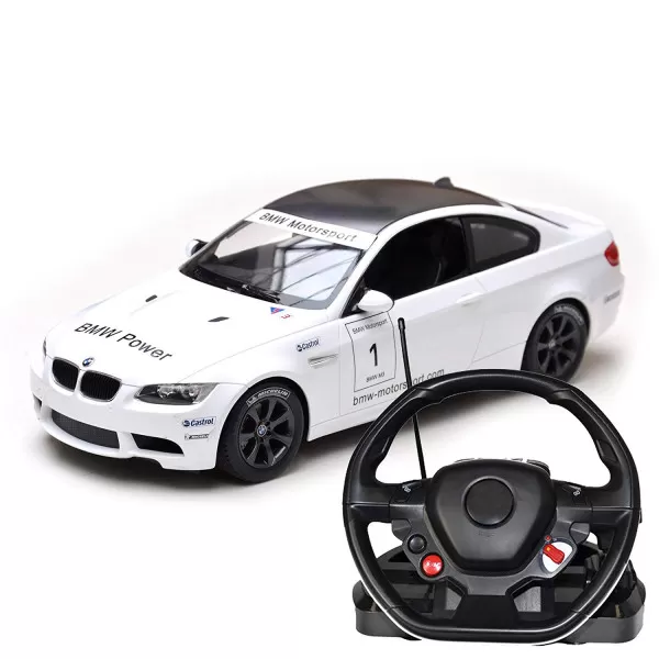 Rastar RC BMW M3 sa volanom 1:14 - crn, bel