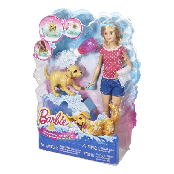Barbie i kuca u bazenu 