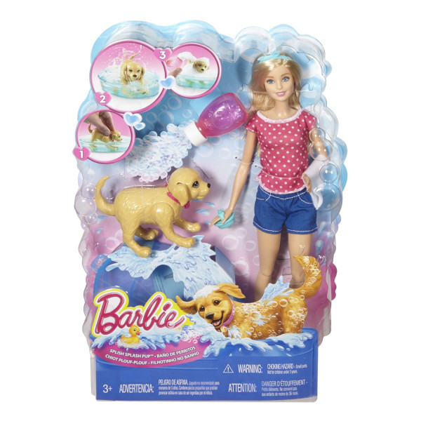Barbie i kuca u bazenu