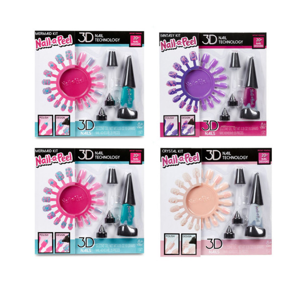 Nail-a-peel starter set asst