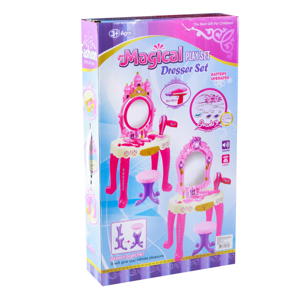 HK Mini igračka, sto za ulepšavanje, roze