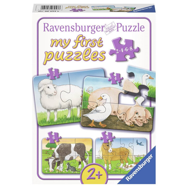 Ravensburger Moje prve puzle 4u 1 domaće životinje 