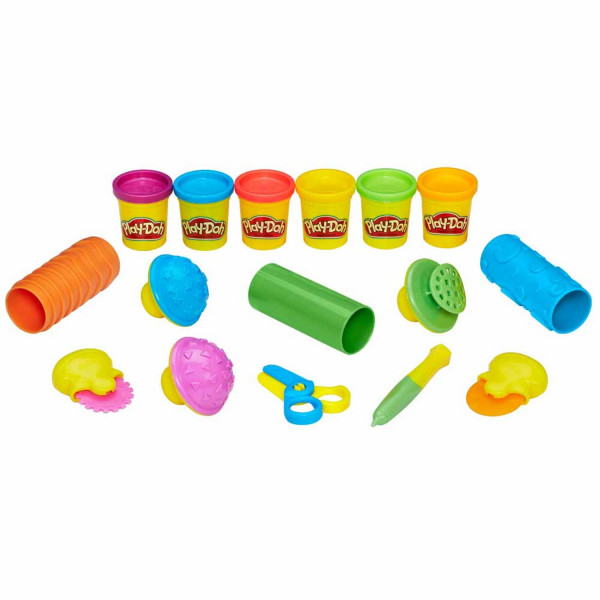 Play-doh plastelin set textures and tools 