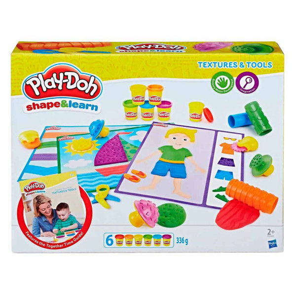 Play-doh plastelin set textures and tools 