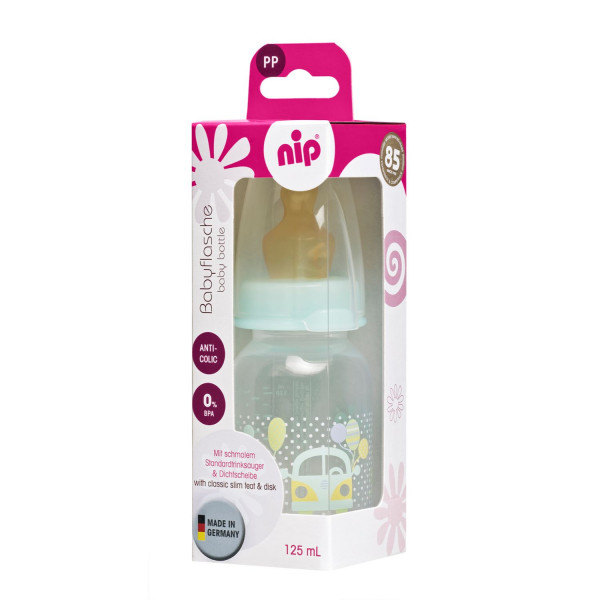 Nip PP fl. Family Unisex 125ml kauč. cucla 0-6m 