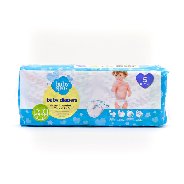 Baby spa pelene 5 junior 12-25kg 44kom 