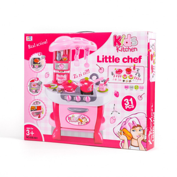 Qunsheng Toys, igračka kuhinjski set pink