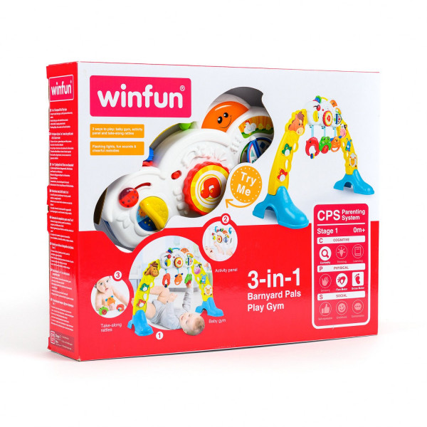 Win fun igračka gimnastika Drugari sa farme 3u1