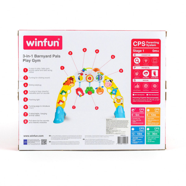 Win fun igračka gimnastika Drugari sa farme 3u1