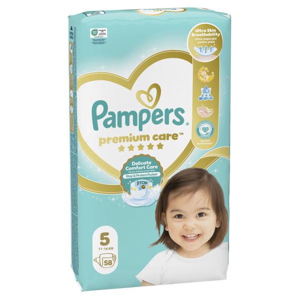 Pampers pelene premium JP 5 junior 11-16kg 58kom 