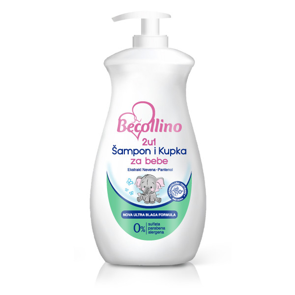 Becollino baby šampon i kupka 2u1 400ml