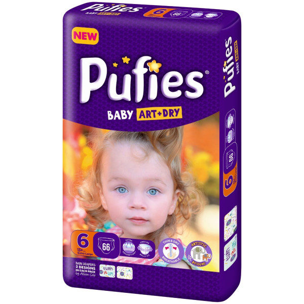 Pufies pelene baby art BP 6 EL 13+kg 66kom