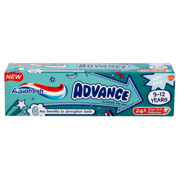 Aquafresh pasta za zube 9-12g+  50ml 