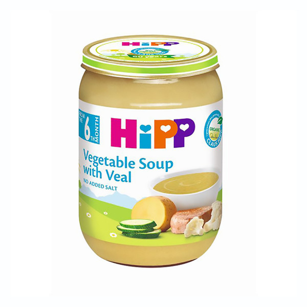 Hipp kašica BIO Supa od povrća sa teletinom 190g 