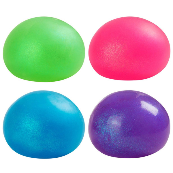 Glitter Slime Ball 4Ass 10Cm 