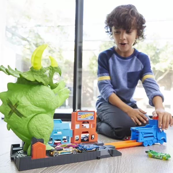 Hot Wheels Set Triceratops