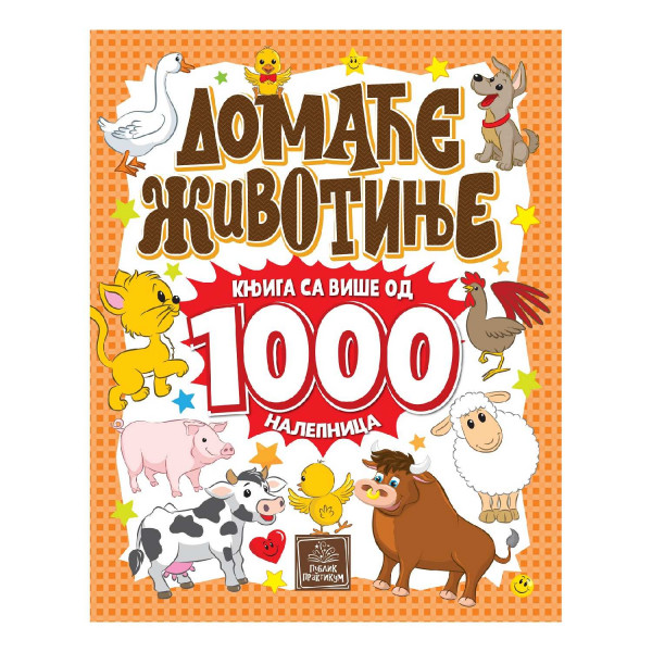 Domaće životinje-knjiga sa više od 1000 nalepnica 