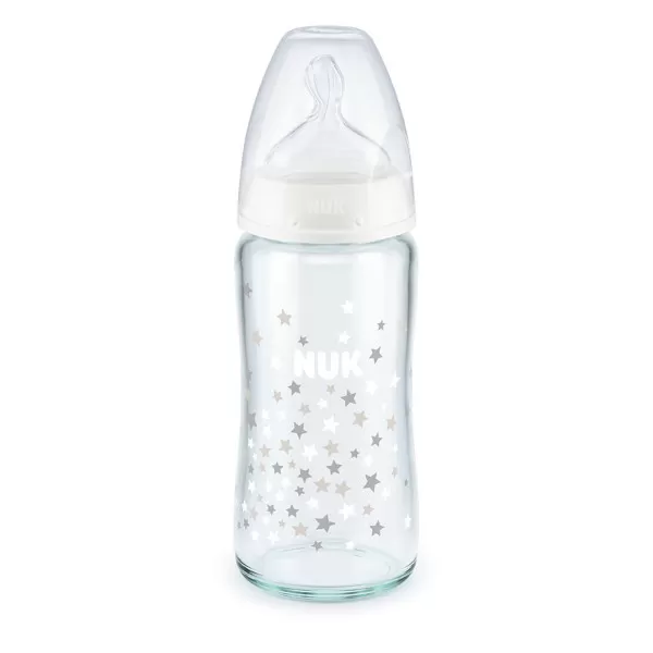 Nuk staklena flašica FC 240ml sil.s1