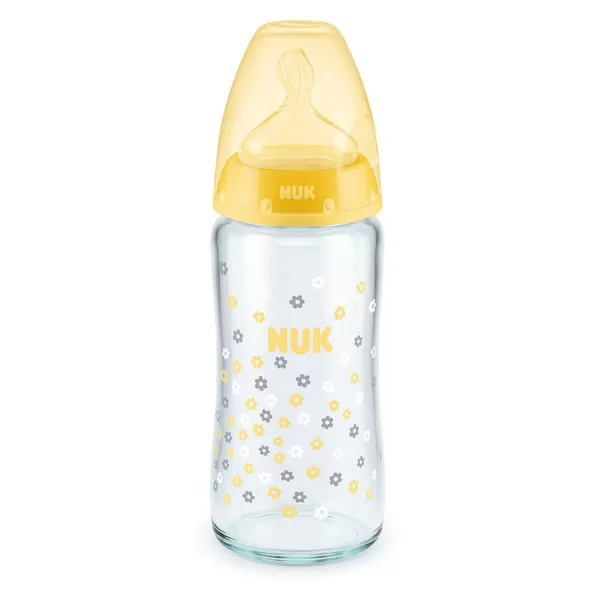 Nuk staklena flašica FC 240ml sil.s1