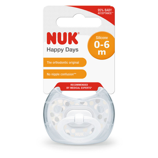 Nuk laža silikon happy kids vel1 